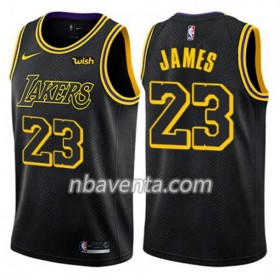 Camiseta Hombre Los Angeles Lakers LeBron James 23 Nike City Edition Swingman